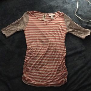 M/M/M Pink and White mid-sleeve Jessica Simpson